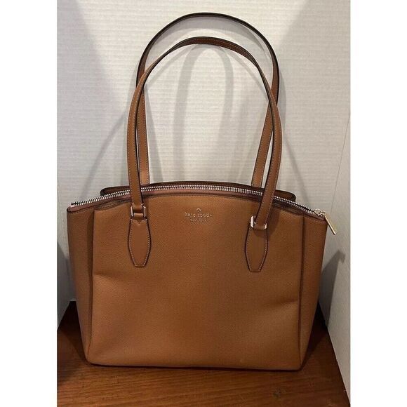 Kate Spade New York Monet Large Triple Compartment Pebbled Leather Tote 910 - Picture 1 of 10